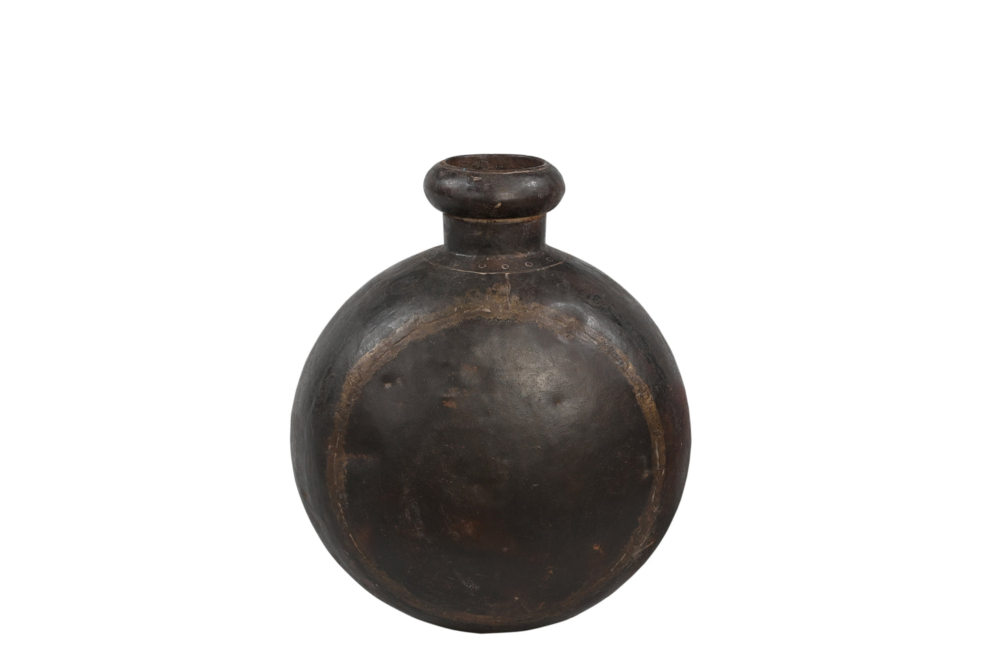 Vintage Iron Pot Vase