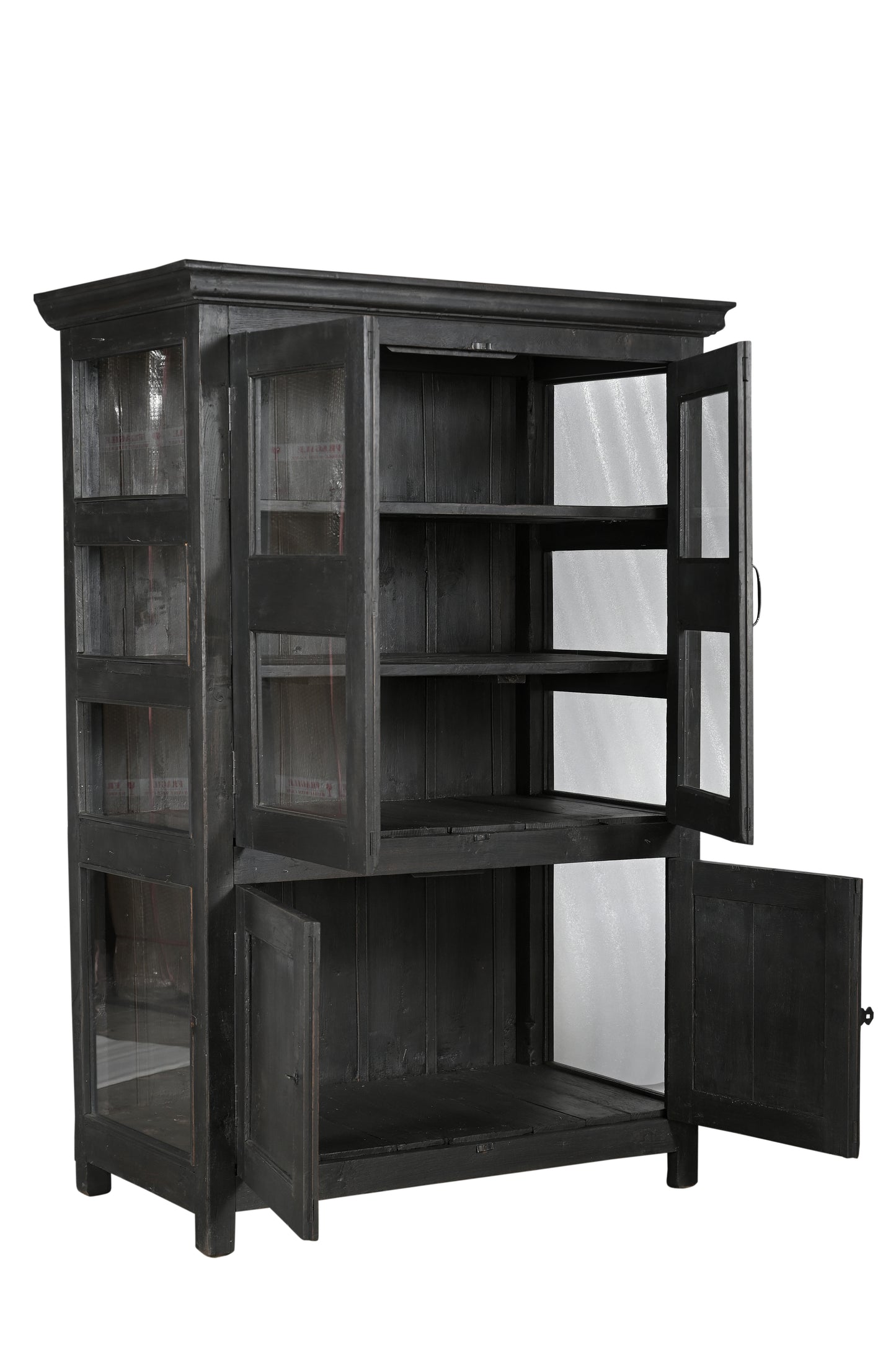 Vintage Teak and Glass Display Cabinet