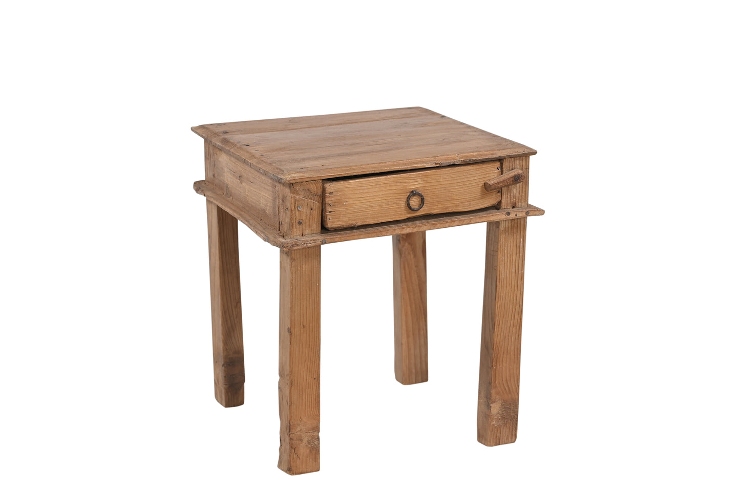 Vintage Teak Side Table with Drawer