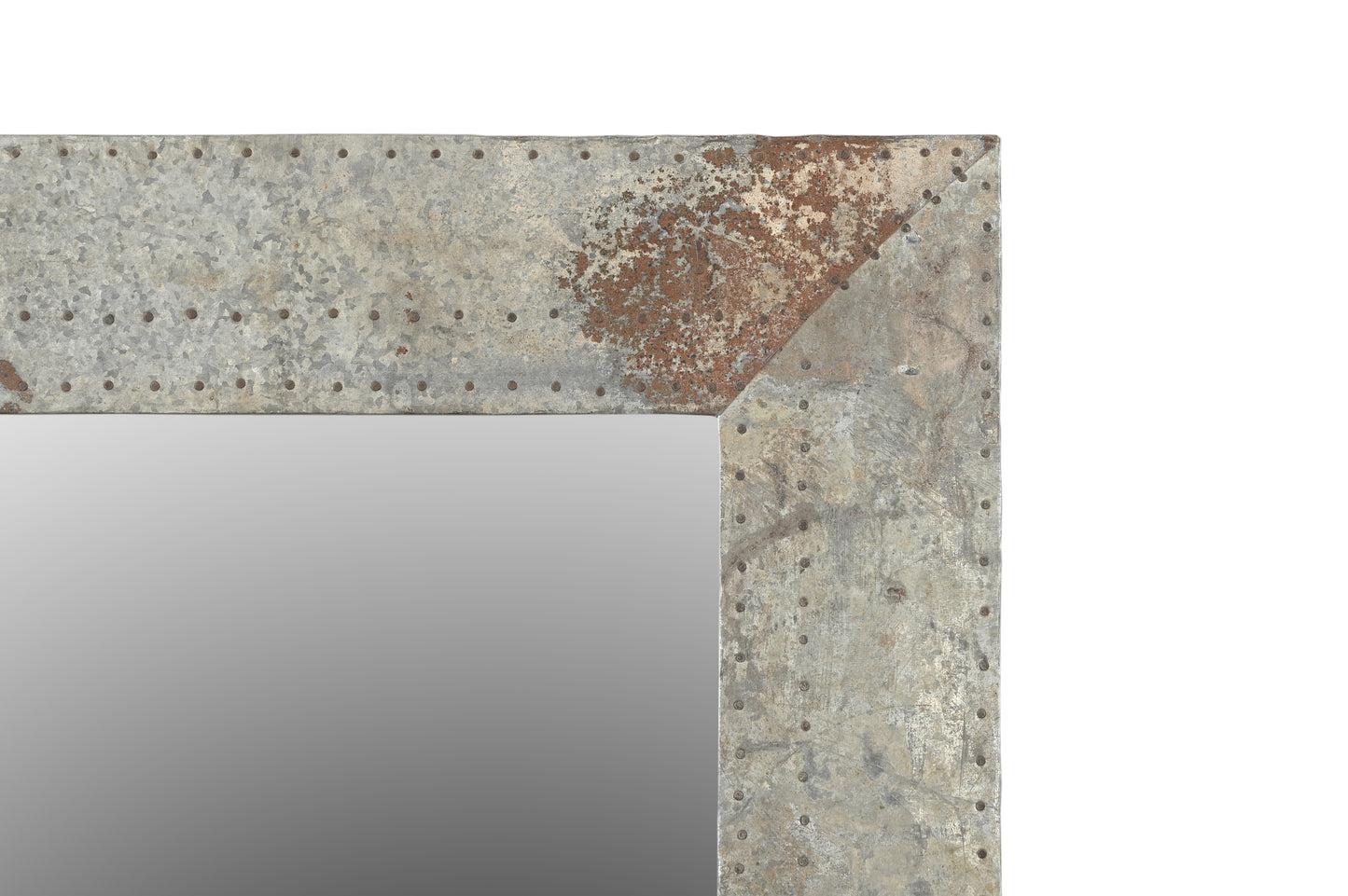 Recycled Wood and Iron Fitted Mirror