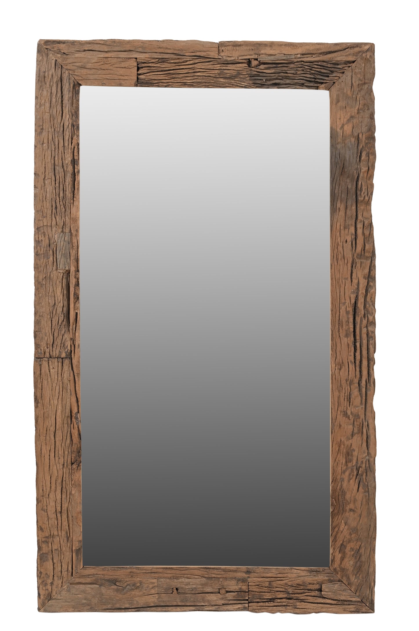 Vintage Reclaimed Sleeper Wood Mirror