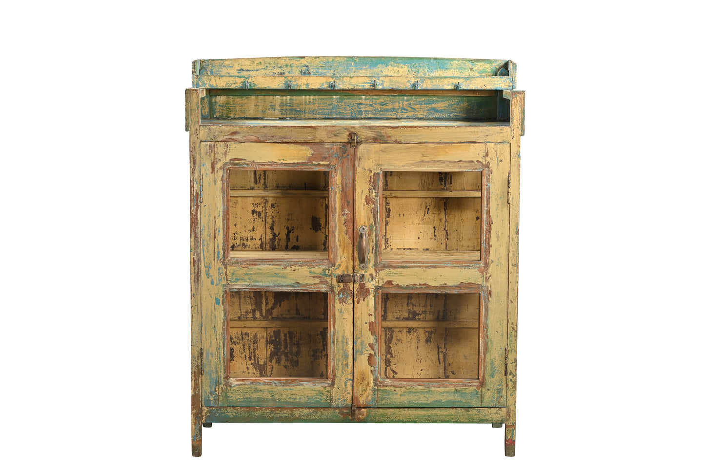 Vitrina vintage de madera reciclada