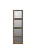 Reclaimed Wooden Mirror Fitted Wall Panel