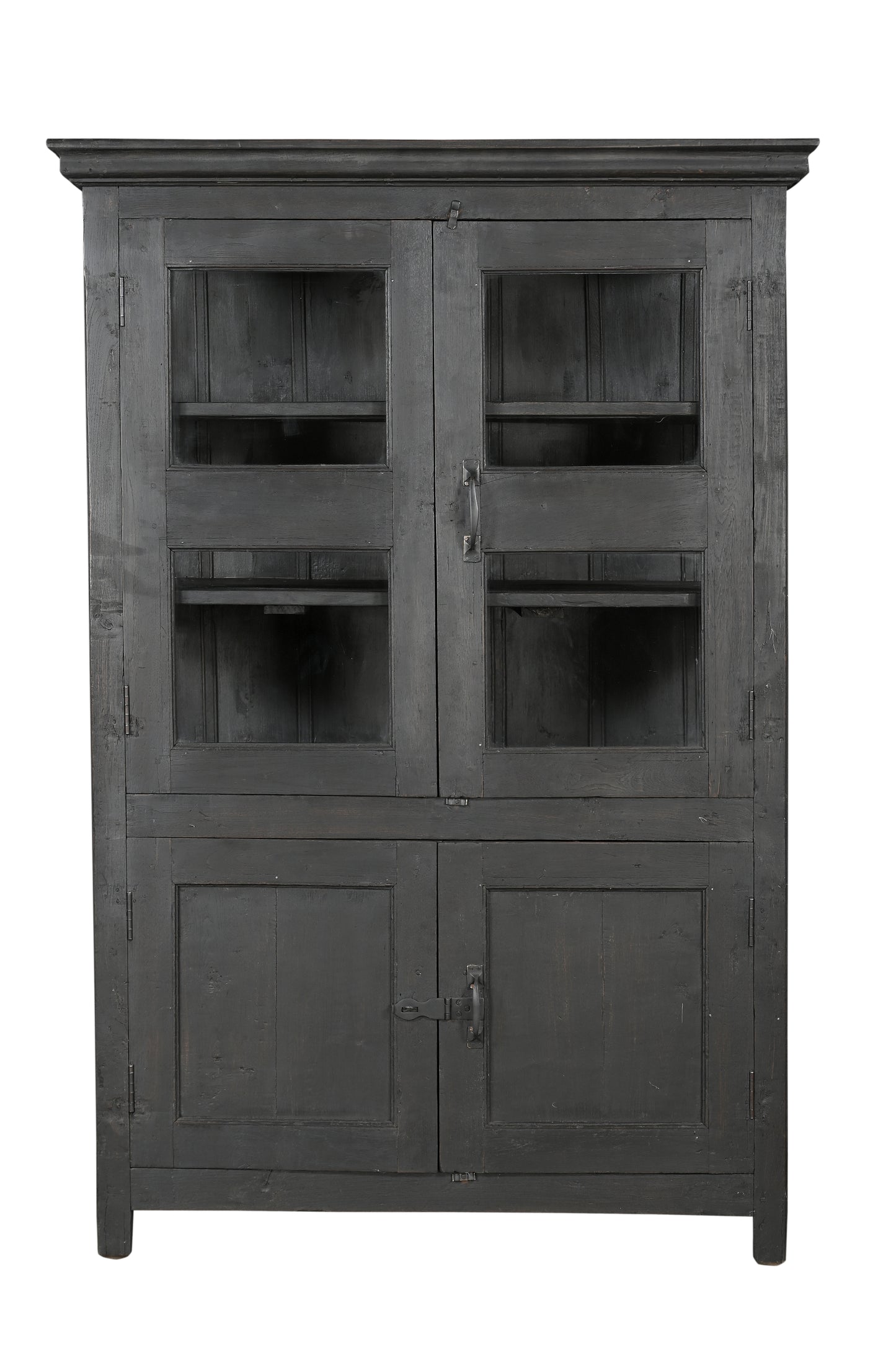 Vitrina vintage de teca y cristal