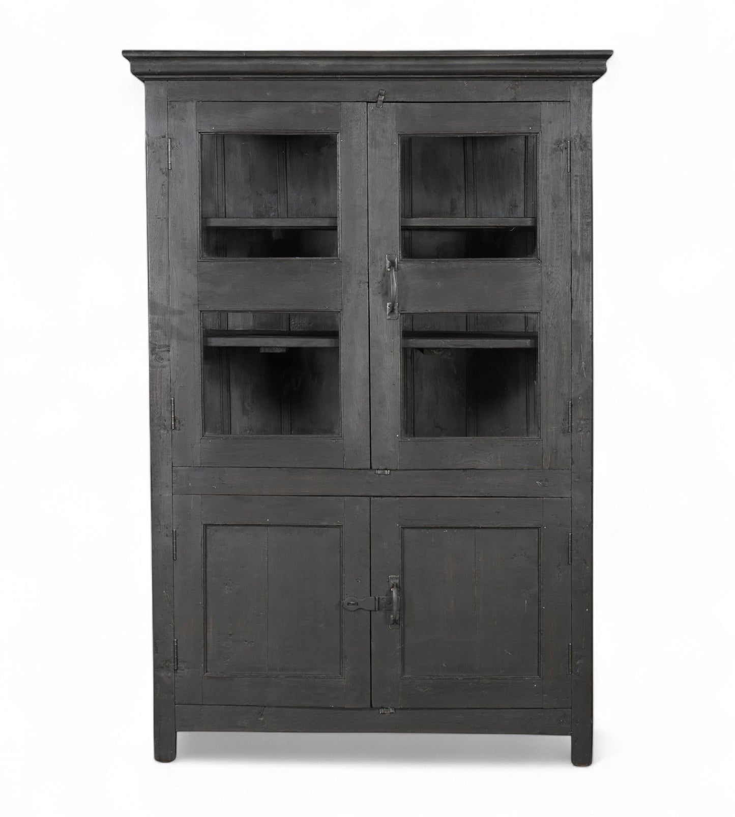 Vitrina vintage de teca y cristal