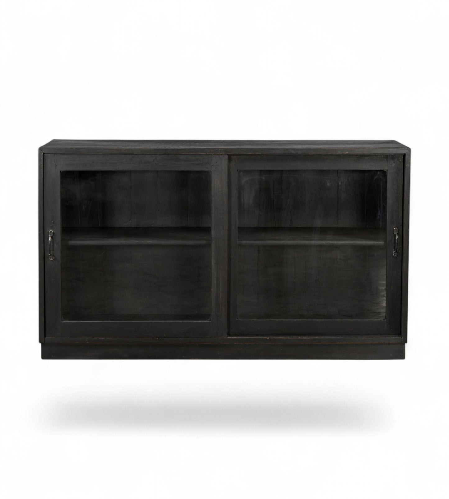 Vintage Teak Glass Kitchen Wall Cabinet