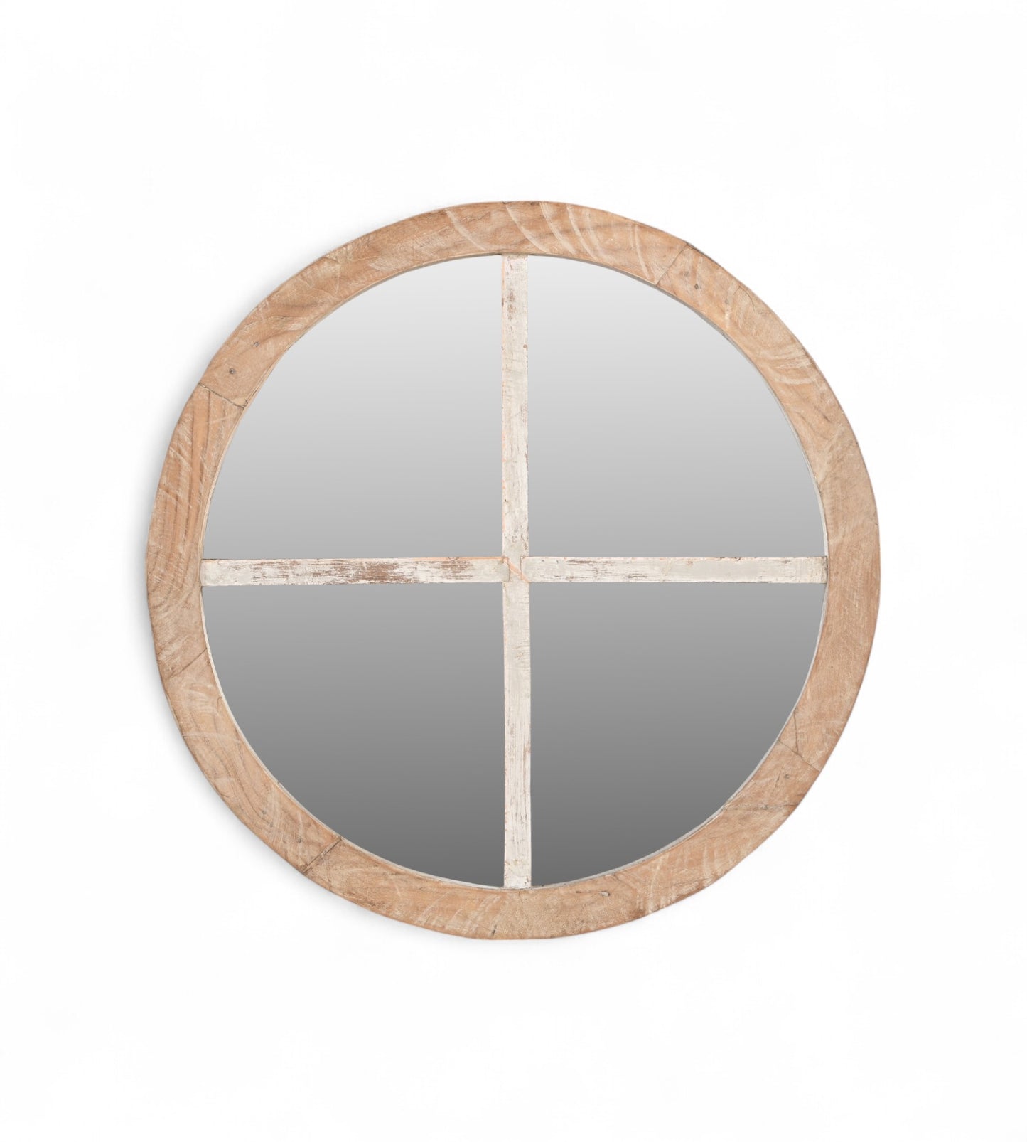 Espejo vintage de madera de teca