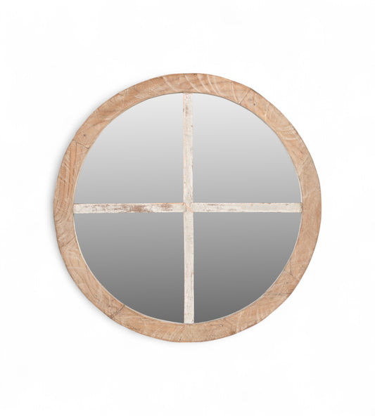 Vintage Teak Wood Mirror