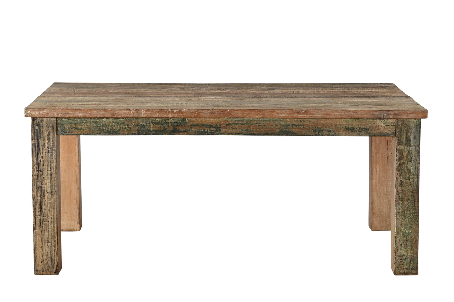 Mesa de comedor de cocina de madera reciclada