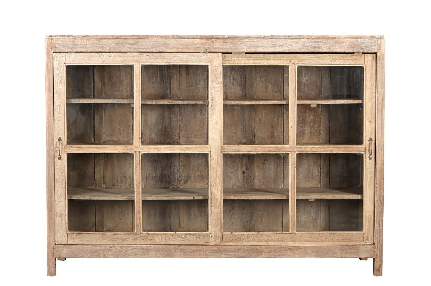 Vitrina vintage de madera de teca y vidrio