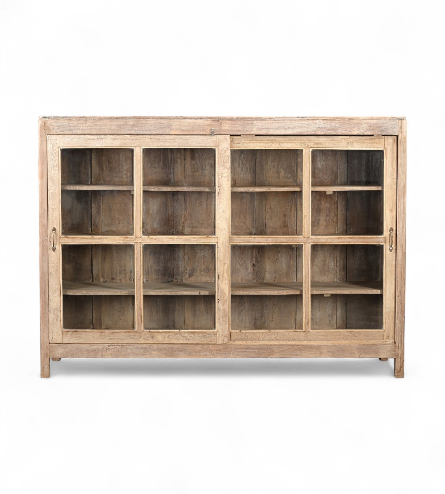 Vitrina vintage de madera de teca y vidrio