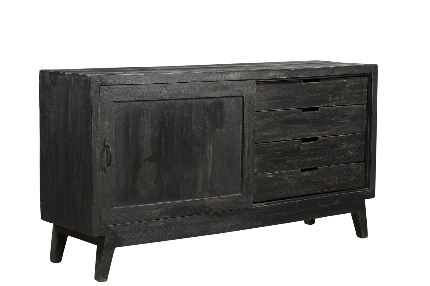 Aparador de plasma de 4 cajones de madera reciclada