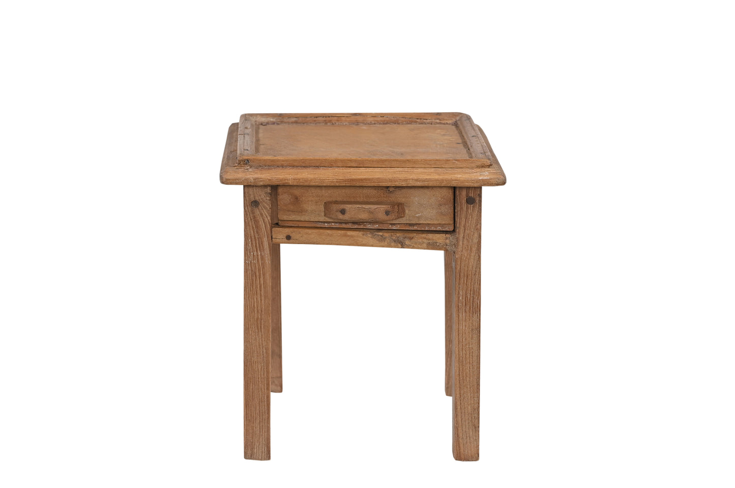 Vintage Teak Wood Side Table with Drawer