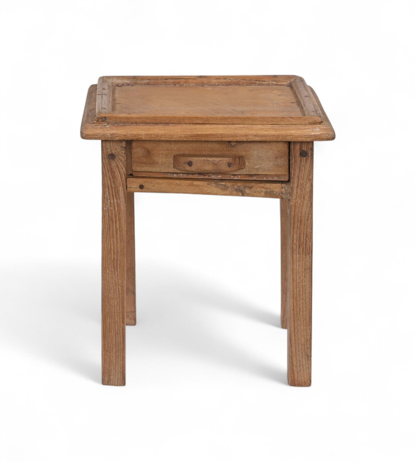 Vintage Teak Wood Side Table with Drawer