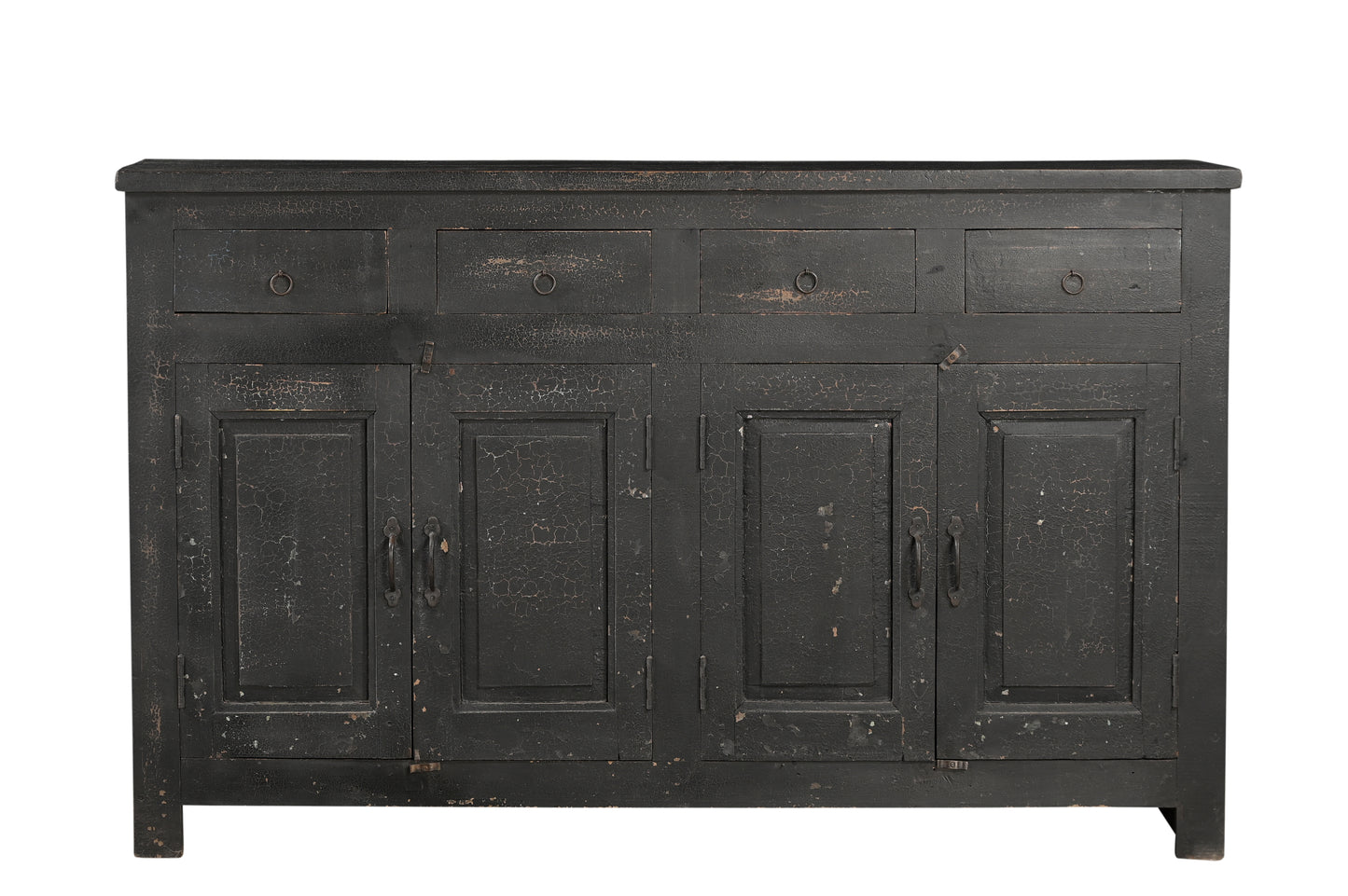 Aparador de madera de mango con 4 cajones