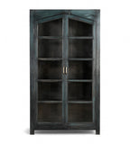 Vintage Teak Wood and Glass Cabinet