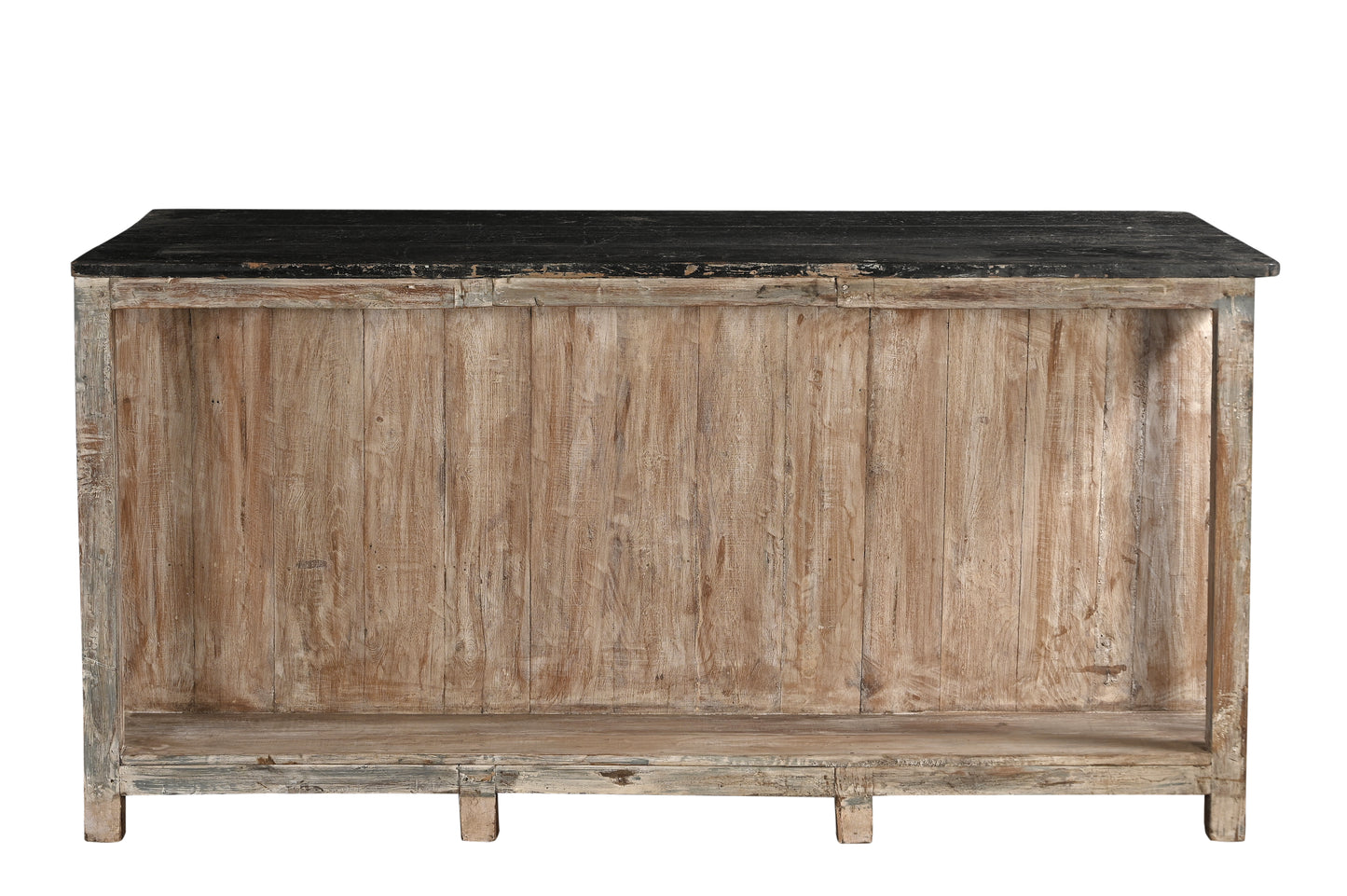 Vintage Teak Wood and Glass Kitchen Cabinet / Island