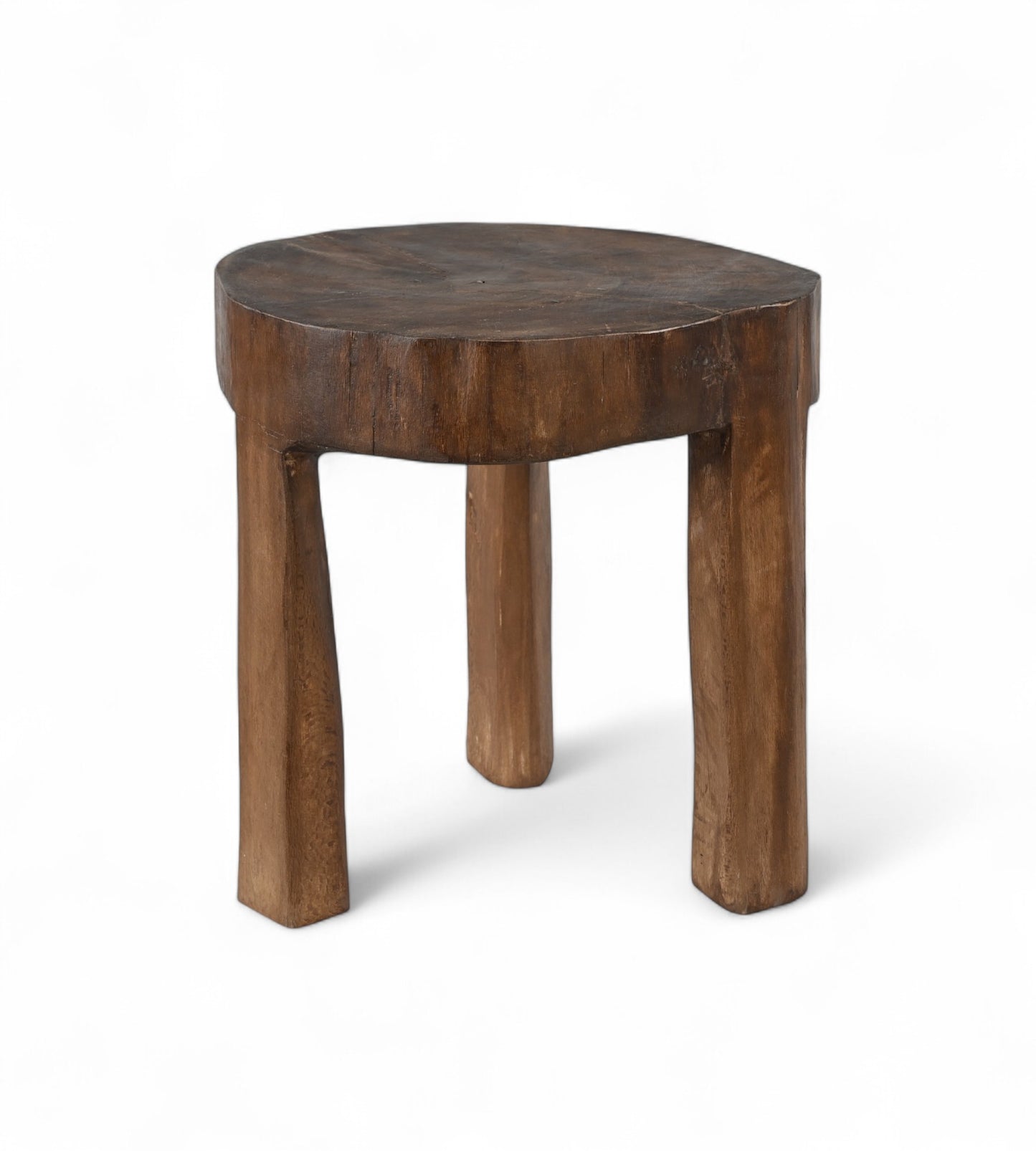 Mesa auxiliar vintage de madera de teca