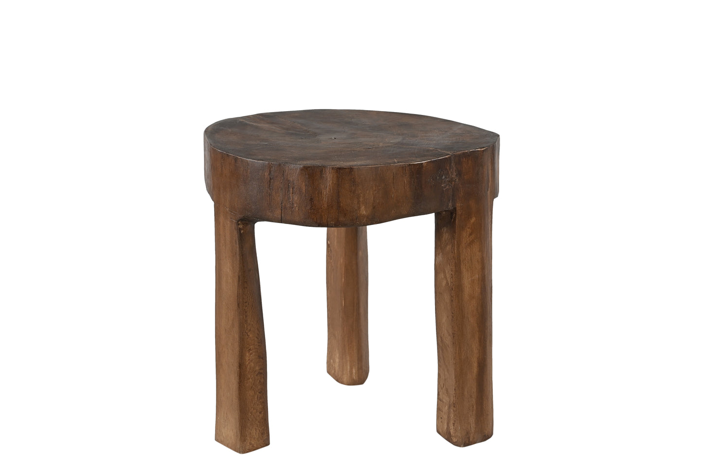 Mesa auxiliar vintage de madera de teca