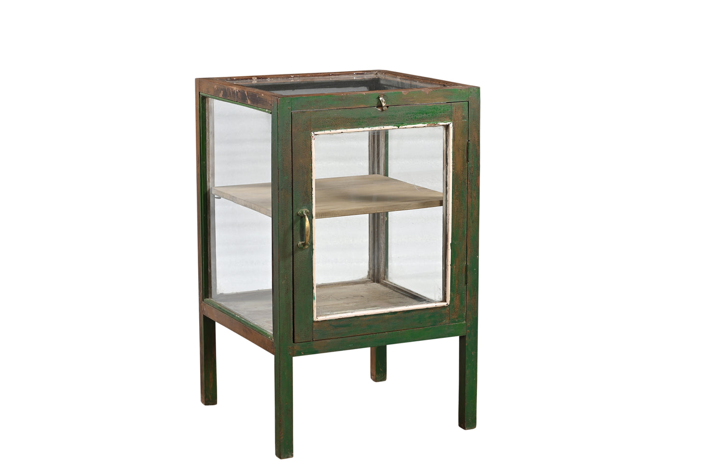 Vintage Teak Wood and Glass Showcase