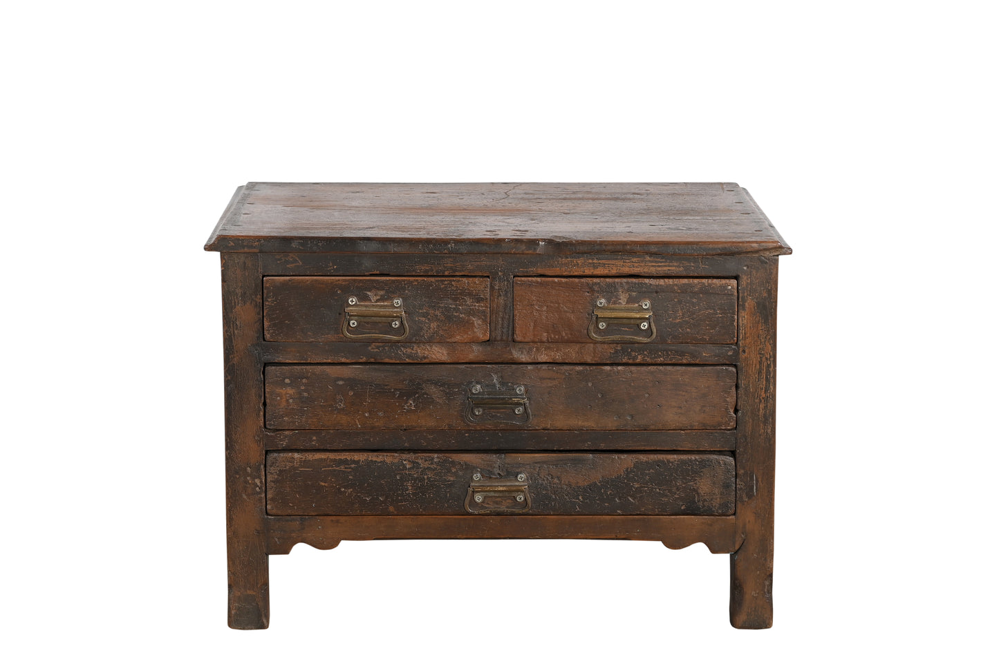 Mesa auxiliar vintage de madera de teca