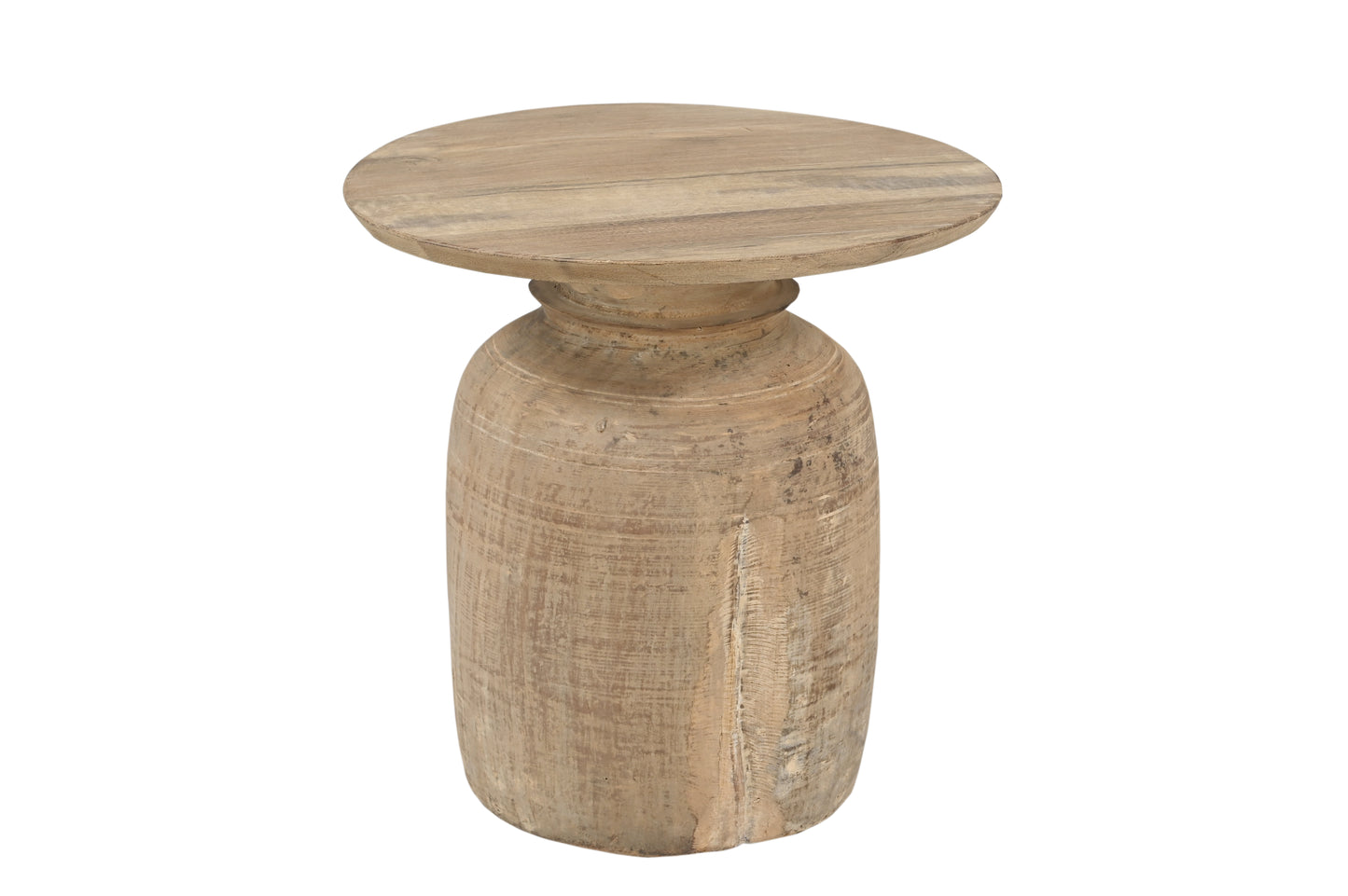 Mesa auxiliar de madera reciclada