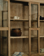 Vintage Teak Glass Cabinet