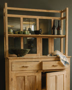 Vintage Teak Glass Cabinet