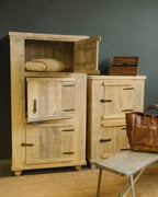 Reclaimed Wood                         Side Cabinet / Wardrobe