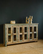 Reclaimed Wood Glass Sideboard