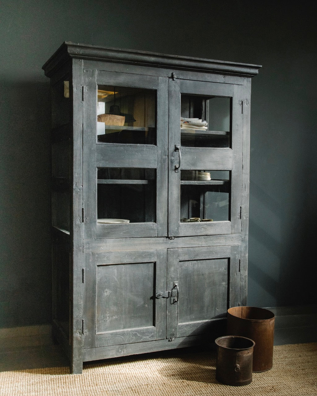 Vintage Teak and Glass Cabinet