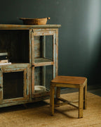 Vintage Teak Glass Display Sideboard