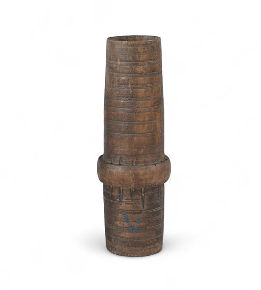 Vintage Teak Wooden Dholak / Planter