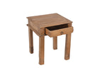 Tiny wooden side table with a drawer 