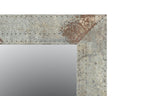Detail of metal frame of a mirror.