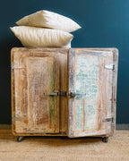 Vintage Reclaimed Wood Side Cabinet