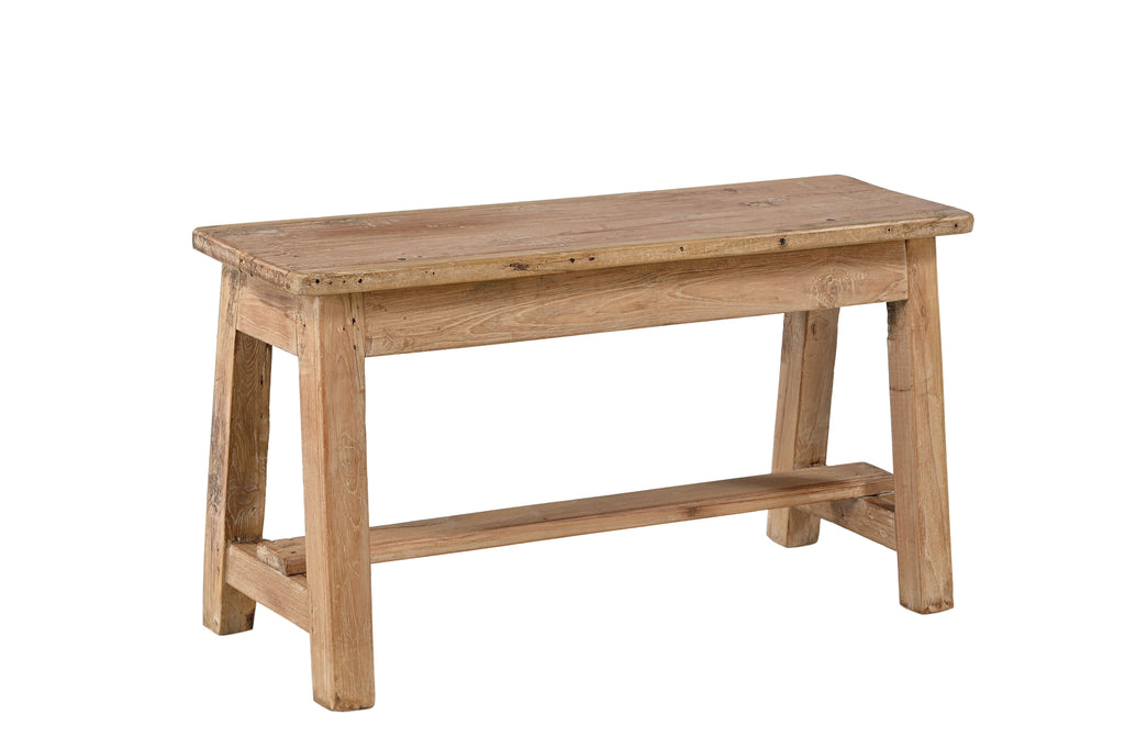 Reclaimed wood bench